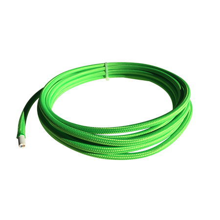 cable manguera eléctrica verde fluor