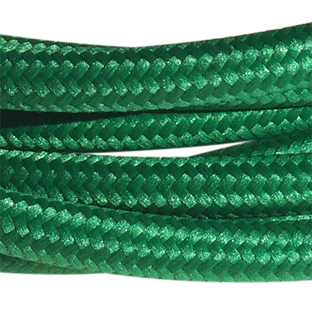 cable manguera forrada rollo color verde detalle
