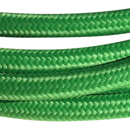 cable manguera forrada rollo color verde kiwi detalle