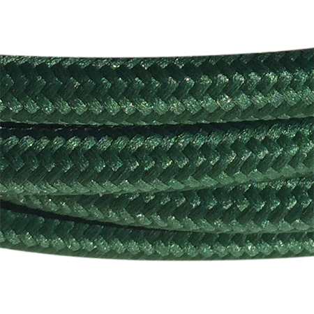 cable manguera forrada rollo color verde petroleo detalle