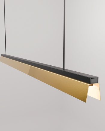 lampara led colgante laton cocina moderna comedor