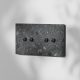 MODU X2. BETON DOBLE INTERRUPTOR INTERRUPTOR Y CRUCE NEGRO