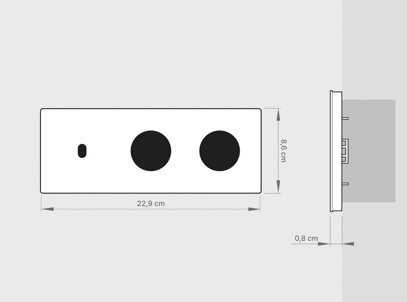 Tapa Ag + Schuko x2 | Marco triple | Acabado Personalizado 6 Tapa Ag + Schuko x2 | Marco triple | Acabado Personalizado - Imagen 6