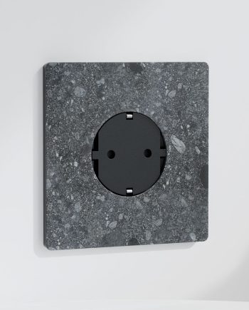 Enchufe schuko | Marco individual | Betón