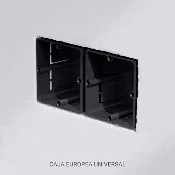 Enchufe schuko | Marco individual | Betón 5 interruptor y schuko enchufe schuko