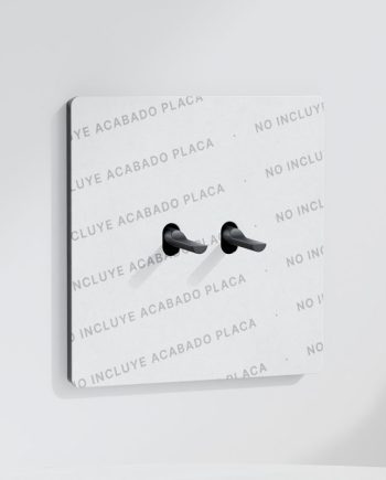 Pulsador x2 | Marco individual | Placa no Incluida