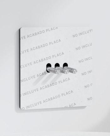 Interruptor x3 | Marco individual | Placa no incluida