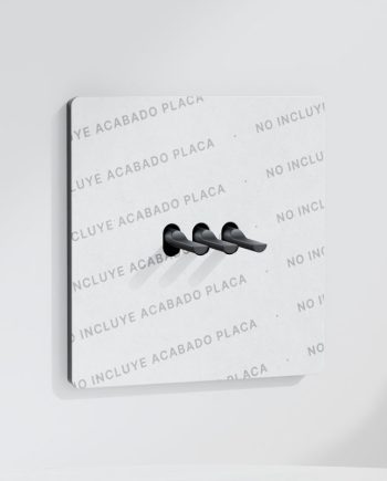 Pulsador x3 | Marco individual | Placa no Incluida
