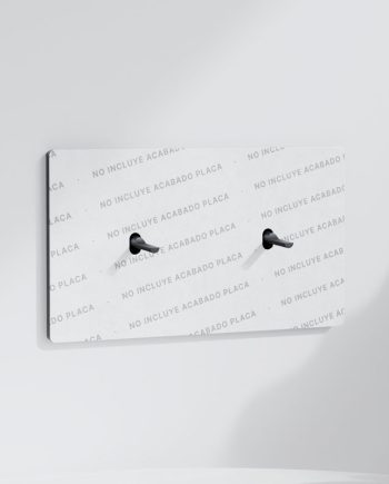 Pulsador x2 | Marco doble | Placa no Incluida