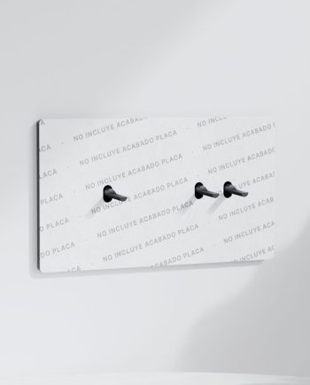 Pulsador x3 | Marco doble | Placa no Incluida