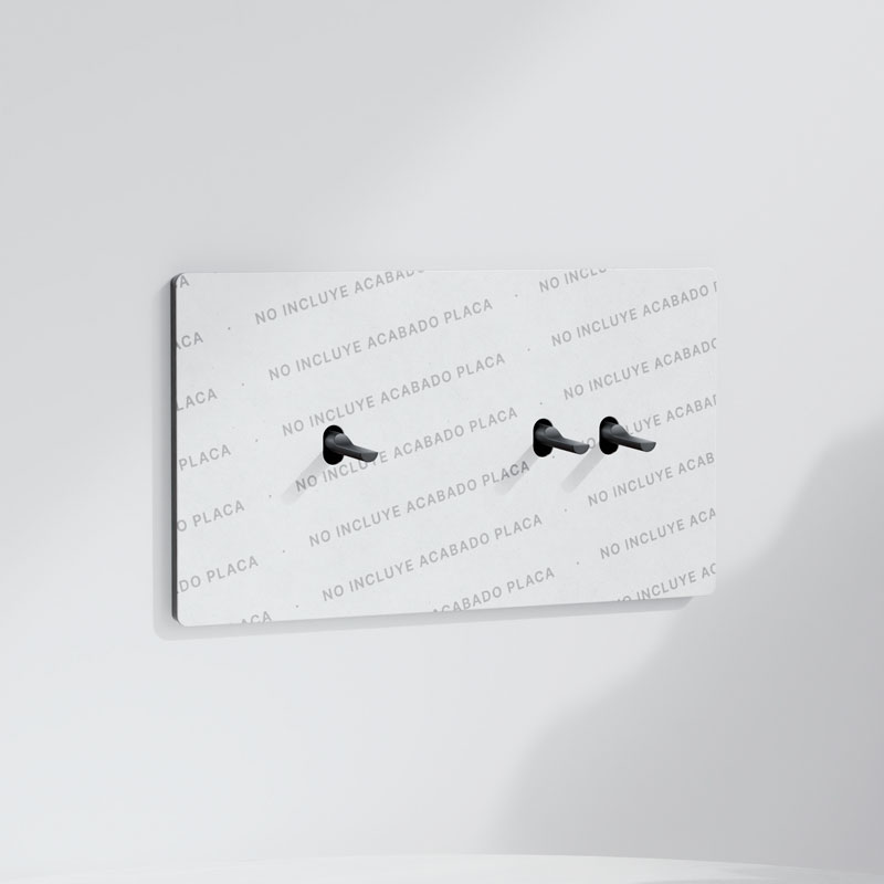 Pulsador x3 | Marco doble | Acabado Personalizado
