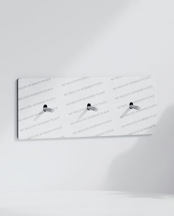 Conmutador x3 | Marco triple | Placa no Incluida