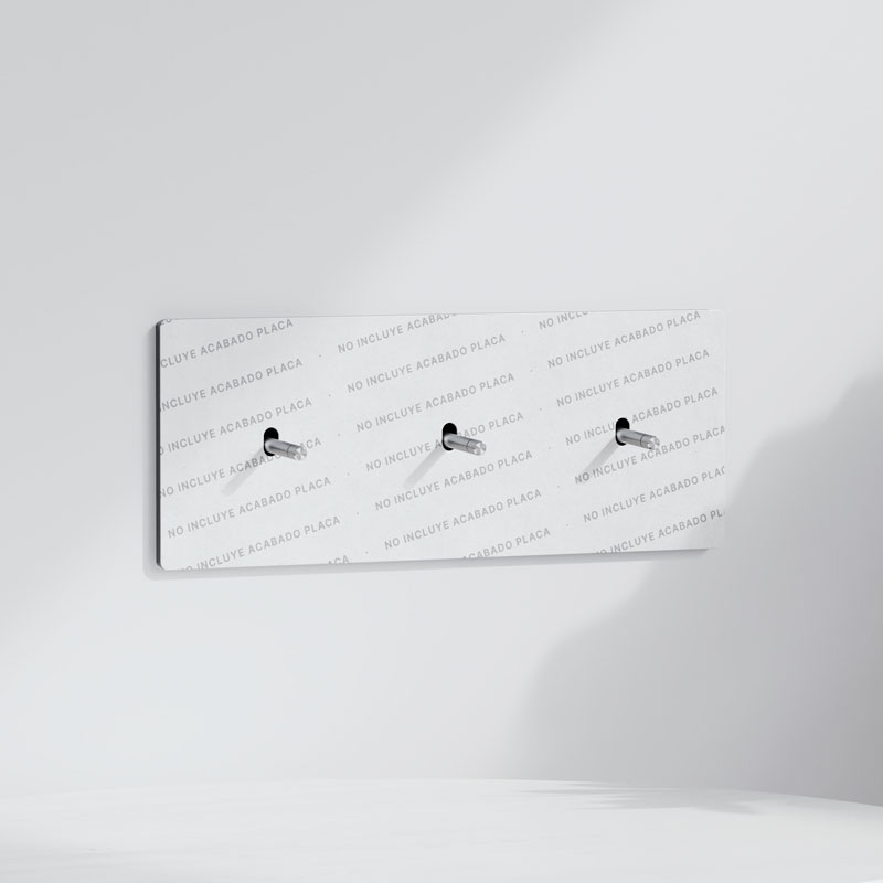 Conmutador x3 | Marco triple | Acabado Personalizado