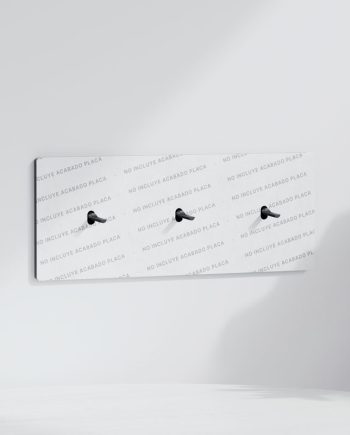 Pulsador x3 | Marco triple | Placa no Incluida