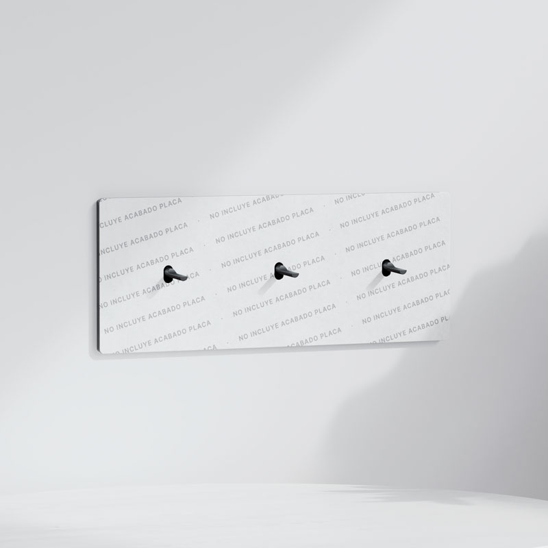 Pulsador x3 | Marco triple | Acabado Personalizado