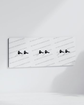 Pulsador x6 | Marco triple | Placa no Incluida