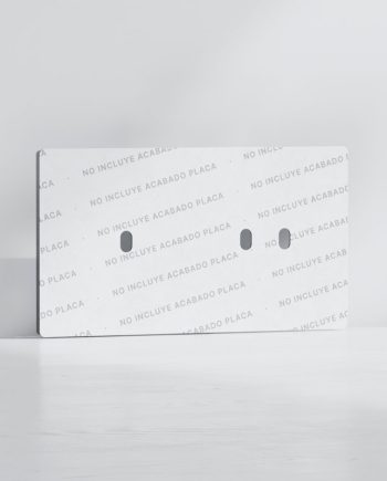 Tapa Ag x3  | Marco doble | Placa no Incluida