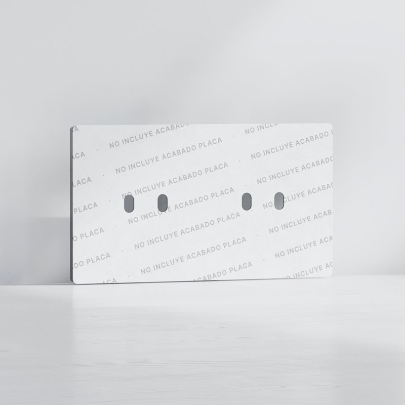 Tapa Ag x4 | Marco doble | Acabado Personalizado