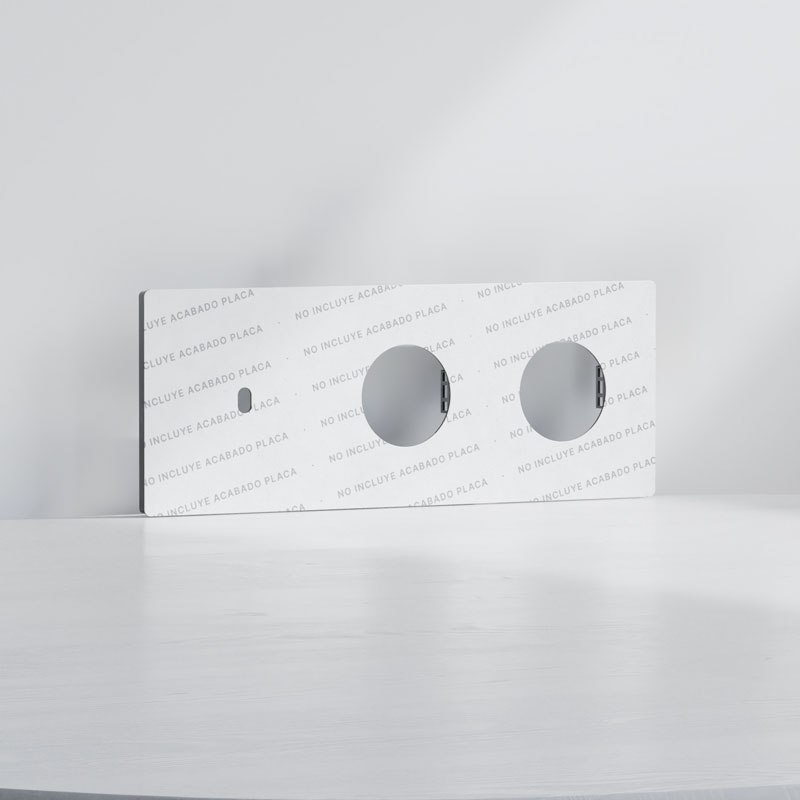 Tapa Ag + Schuko x2 | Marco triple | Acabado Personalizado