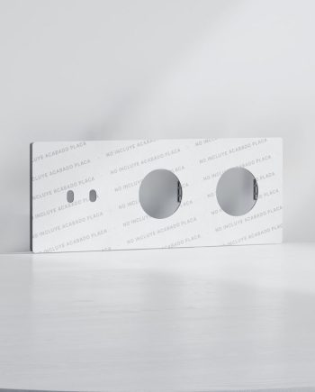 Tapa Ag x2 + Schuko x2 | Marco triple | Placa no Incluida